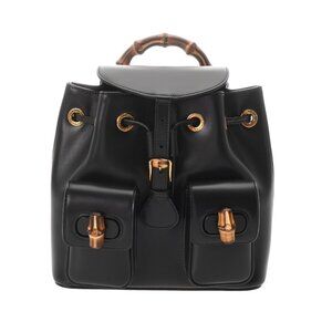 GUCCI Bambou Backpack Black/Noir 702101 backpack 800000136733000